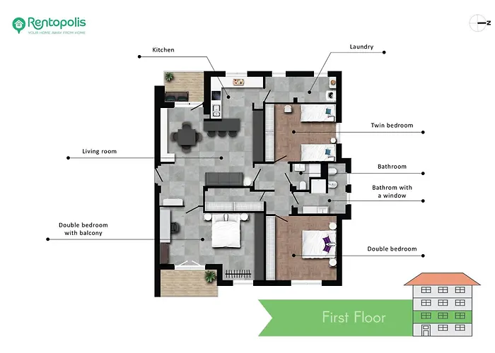 Apartment mit 3 Schlafzimmern