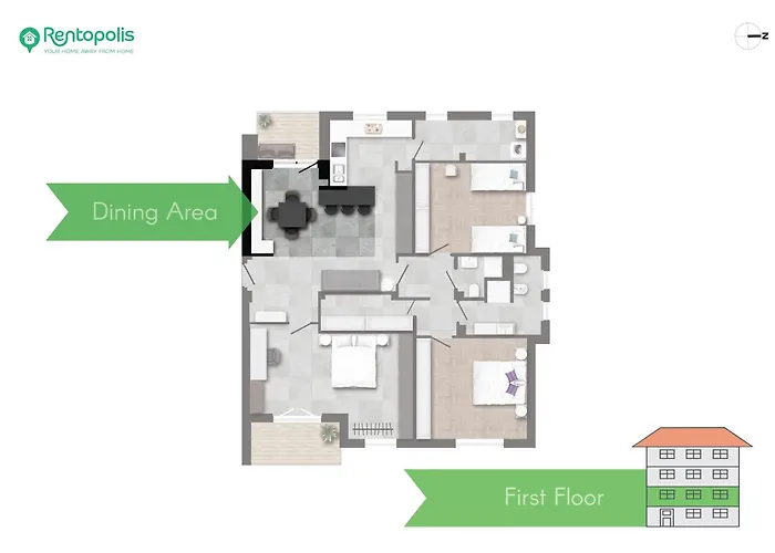 Apartment mit 3 Schlafzimmern